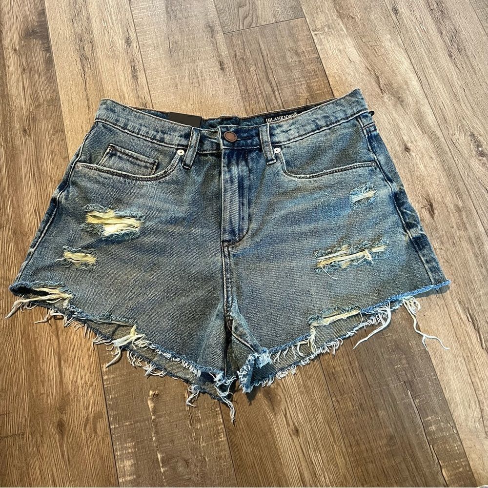 Blanknyc high rise jeans shorts